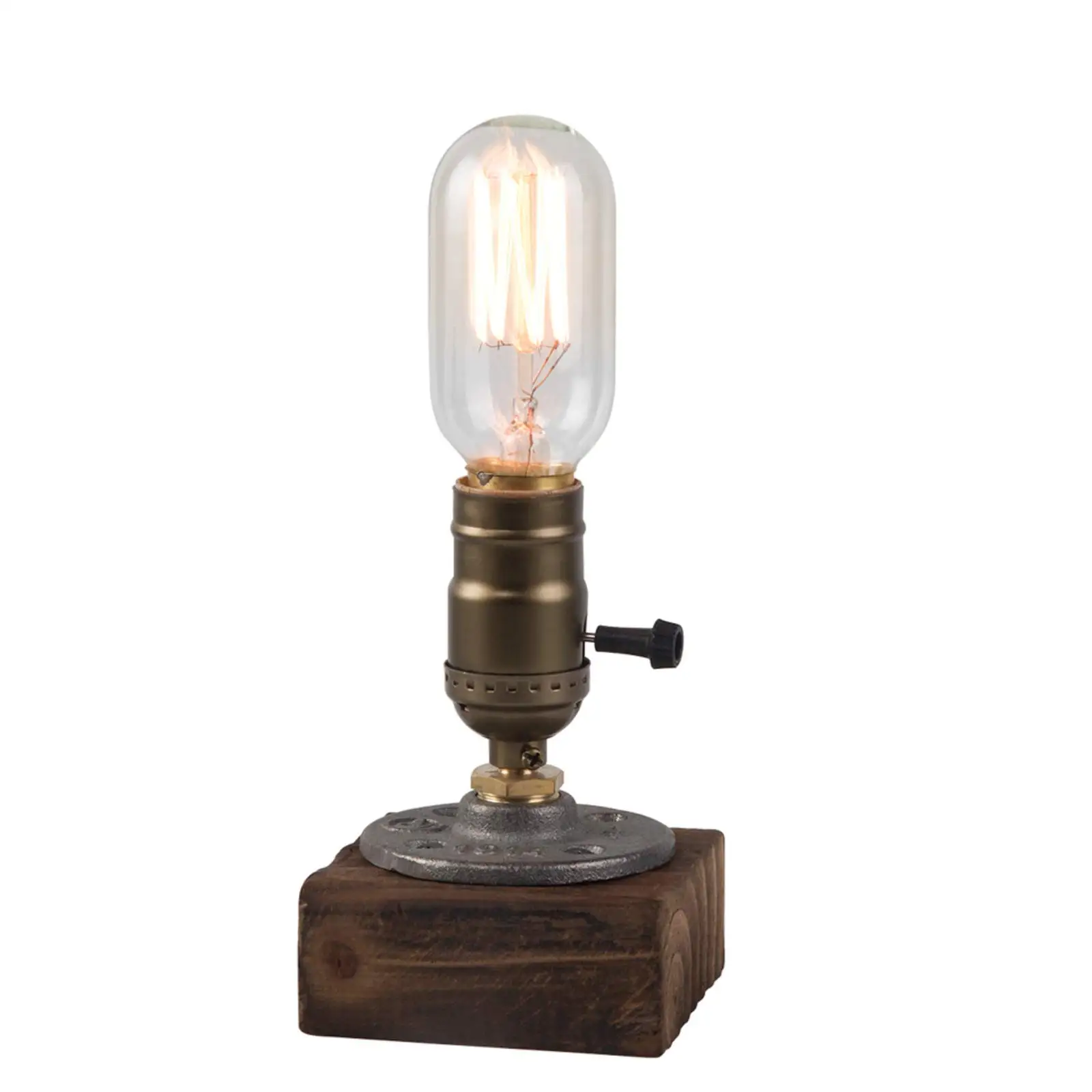 Retro table lamp industrial dimmable night lamp Steampunk table lamp with e26e27 lamp holder Edison bulbVintage