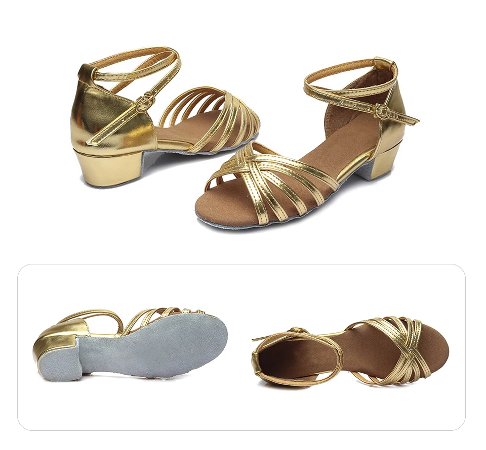Zapatos de baile para niñas y mujeres, zapatos de salón latinos para niños/niños, Tango, Salsa, zapatos de baile latino, zapatos de entrenamiento de Salsa de tacón bajo