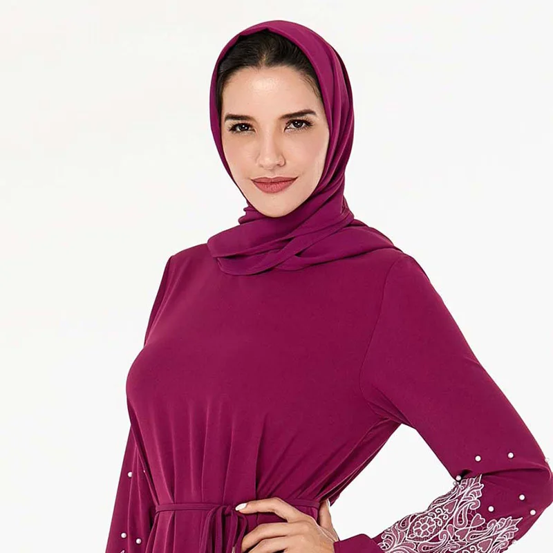 ETOSELL Women Muslim Hijabs Scarf Head Hijab Wrap Purple Full Cover-up Shawls Headband