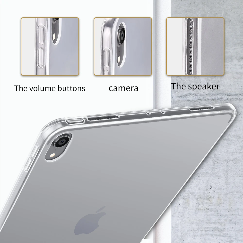 TPU Silicon Transparent Case Funda For Apple iPad Mini 6 5 Air 4 3 2 1 Transparent Case For iPad Pro 11 10.2 7 8 9th 10.9 10.5 — view 4