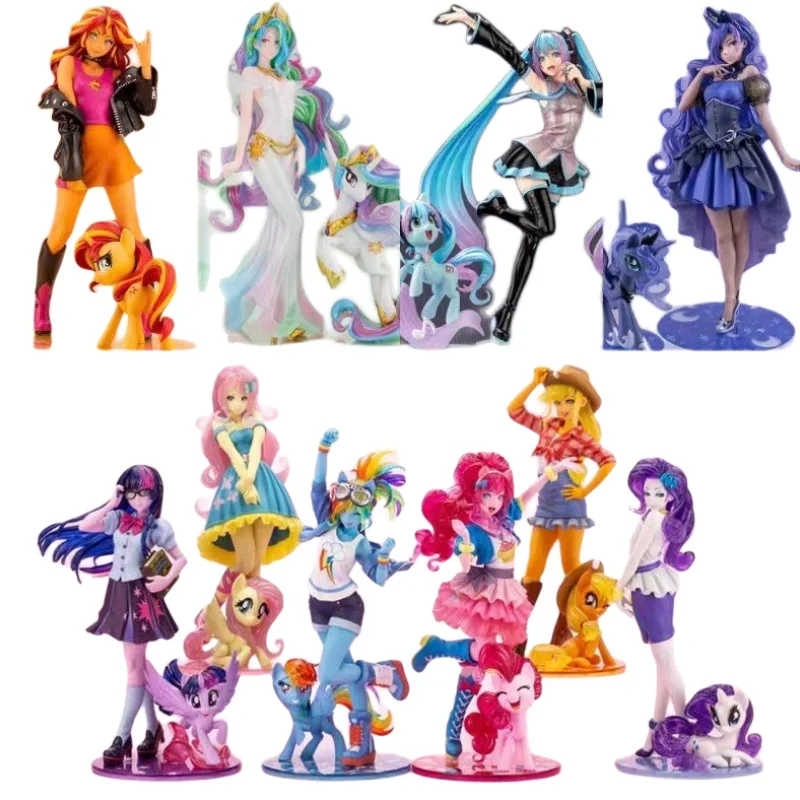 

My Little Pony Anime Peripherals Cute Pinkie Pie Rainbow Little Pony Ziyue Fluttershy Rainbow Personality Hand-made Ornaments