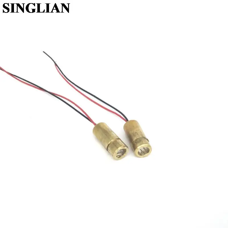 

10pcs 9MM Laser Head 650nm Straight Red Laser Tube Laser Diode Semiconductor Laser Tube With Lead Wire