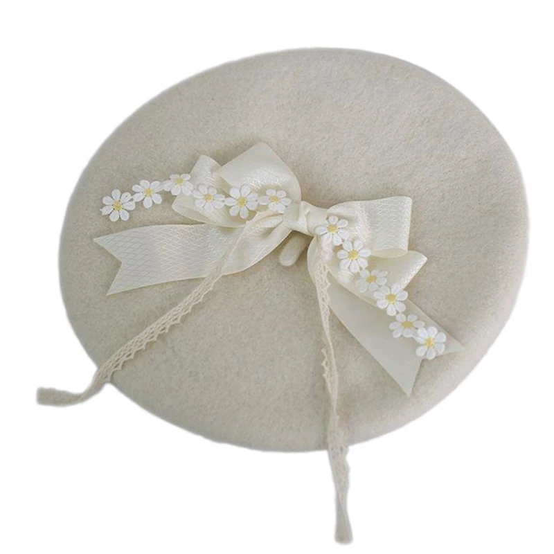 Hot Sale Lolita Beret Balmoral All-Match Fashion hat Women Fashionable Slouchy Painter Hat For Square Round Face_maomaolike.com
