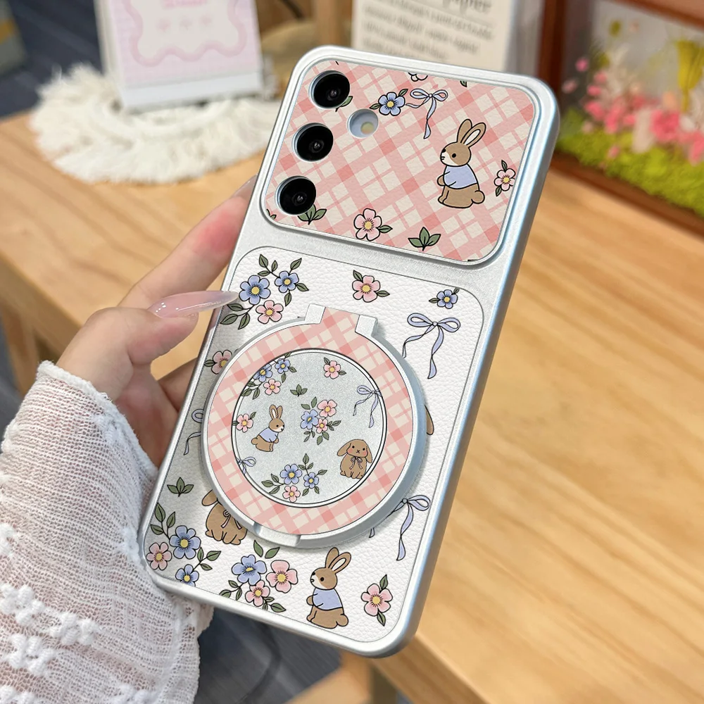 Kawaii Star Koala Phone Case in Blue and White with Built-in Bracket