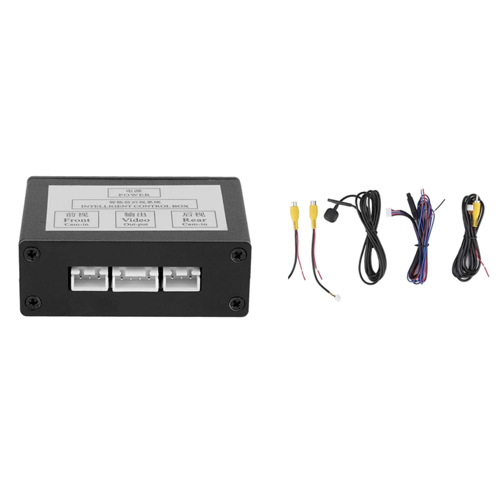 

2X Car Front View Camera Switcher Parking Camera Converter Front Rear View Video Switch Channel Control Box