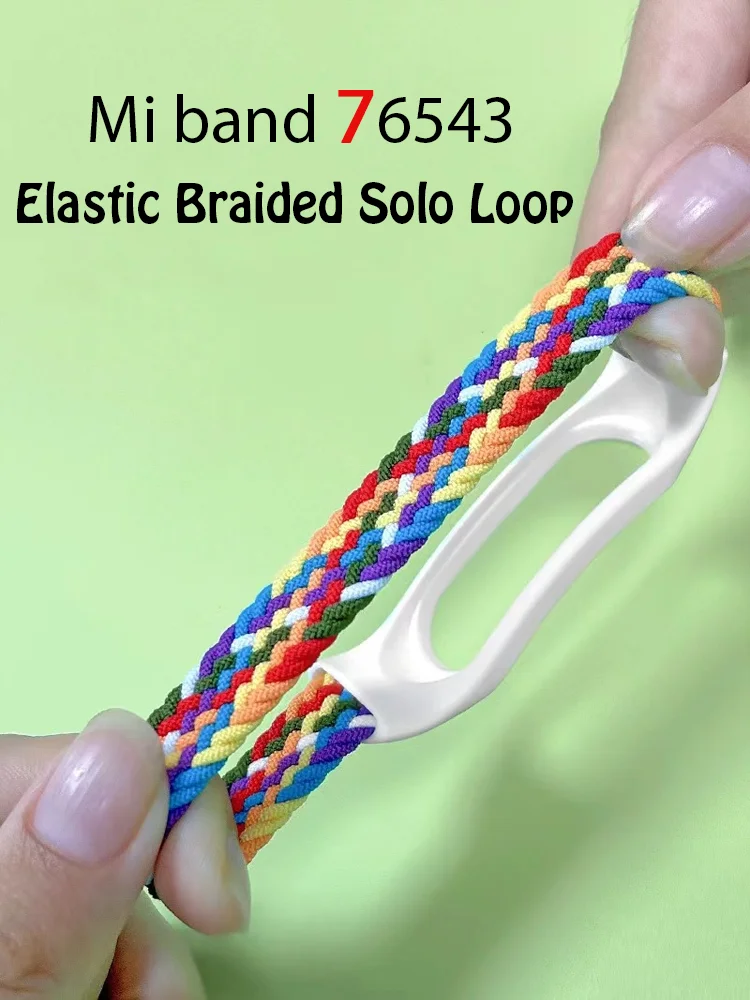 Braided Nylon Solo Loop Strap - Premium Replacement Wristband Bracelet