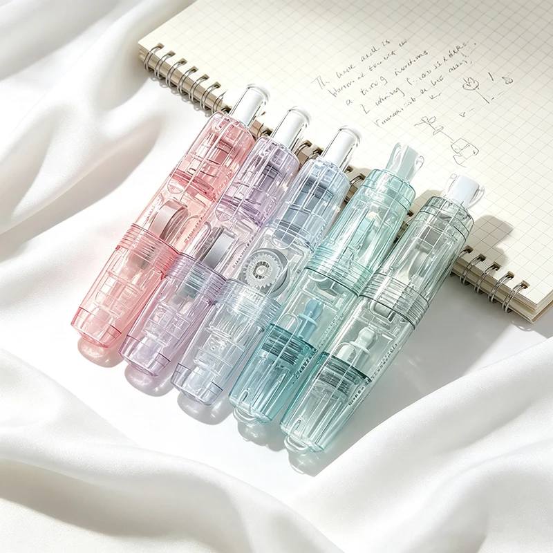 Retractable Correction Tape 4Pcs – 4 Colors , Click-Type Erasable Tape, Smooth Strong Cover for Students Teachers 1