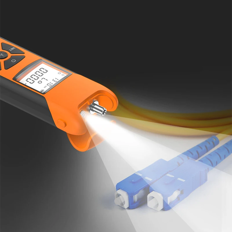 Free Shipping High Precision MINI Fiber Optical Power Meter FTTH Rechargeable Battery OPM FC/SC/ST With LED Flash Light Tool Kit