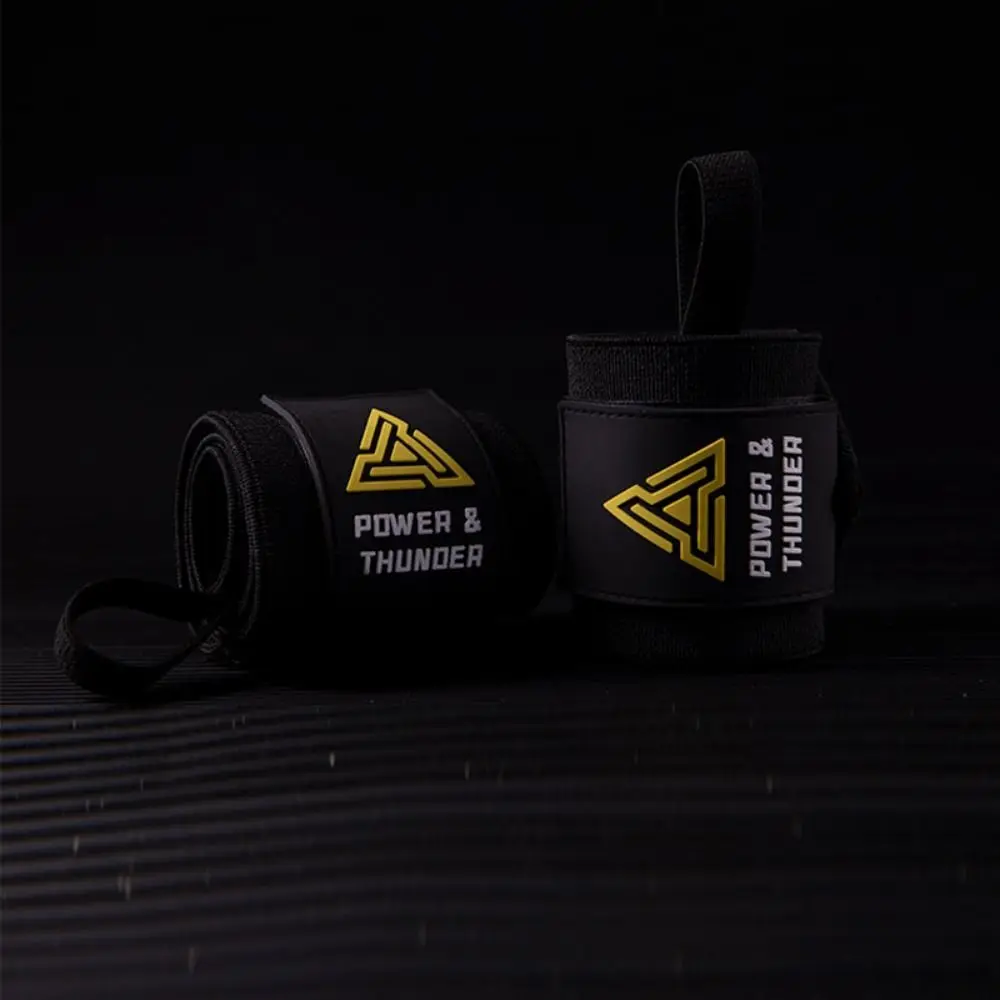 Description Picture 2 of itemBench Press Fitness Wrist Wraps Weightlifting Adjustable Sports Wristband Pressure Band Anti-slip Weights Lifting Straps Gym