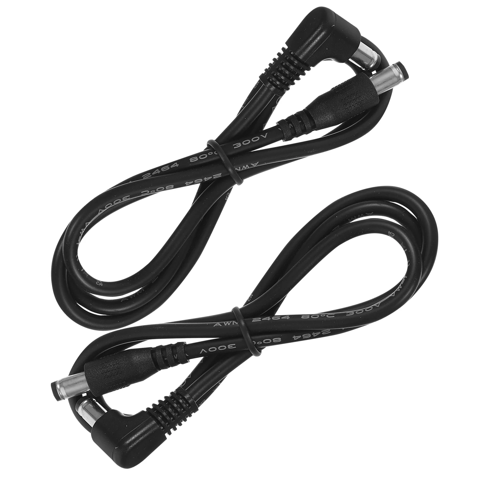 2 Pcs Effector Dc Power Supply Musical Instruments Guitar Cable Accessory Cord Monoblock Metal Pvc Adapter