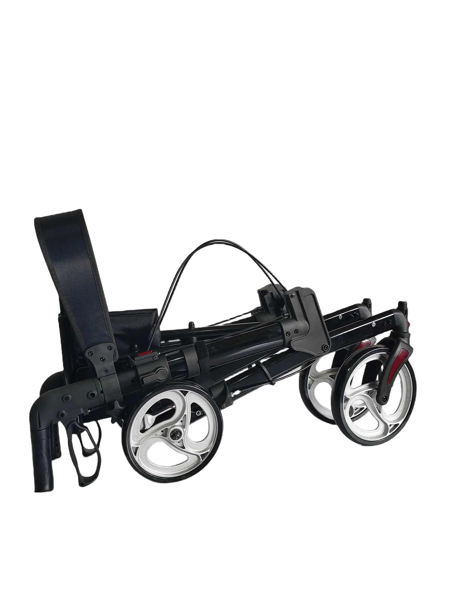 Aluminum Frame Assisted Walking Rollator Adult Disability 4 Wheels Walker With Seat And Storage Bag Rollator Walker 3