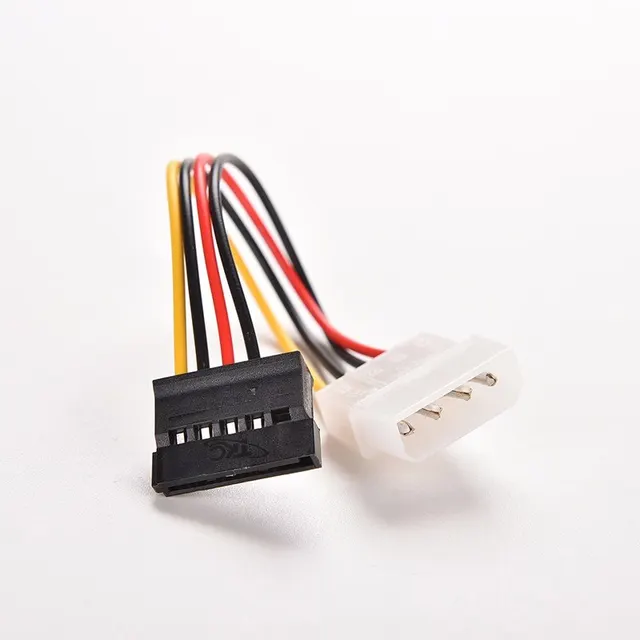 Xiatiaosann Confezione Da 10 SATA A Molex, 4 Pin LP4 Maschio A Doppio Adattatore Per Cavo Di Alimentazione Da 15 Pin SATA Femmina Per Unità DVD Disco Rigido SATA, 15 Cm 6 Pollici - Foto 2