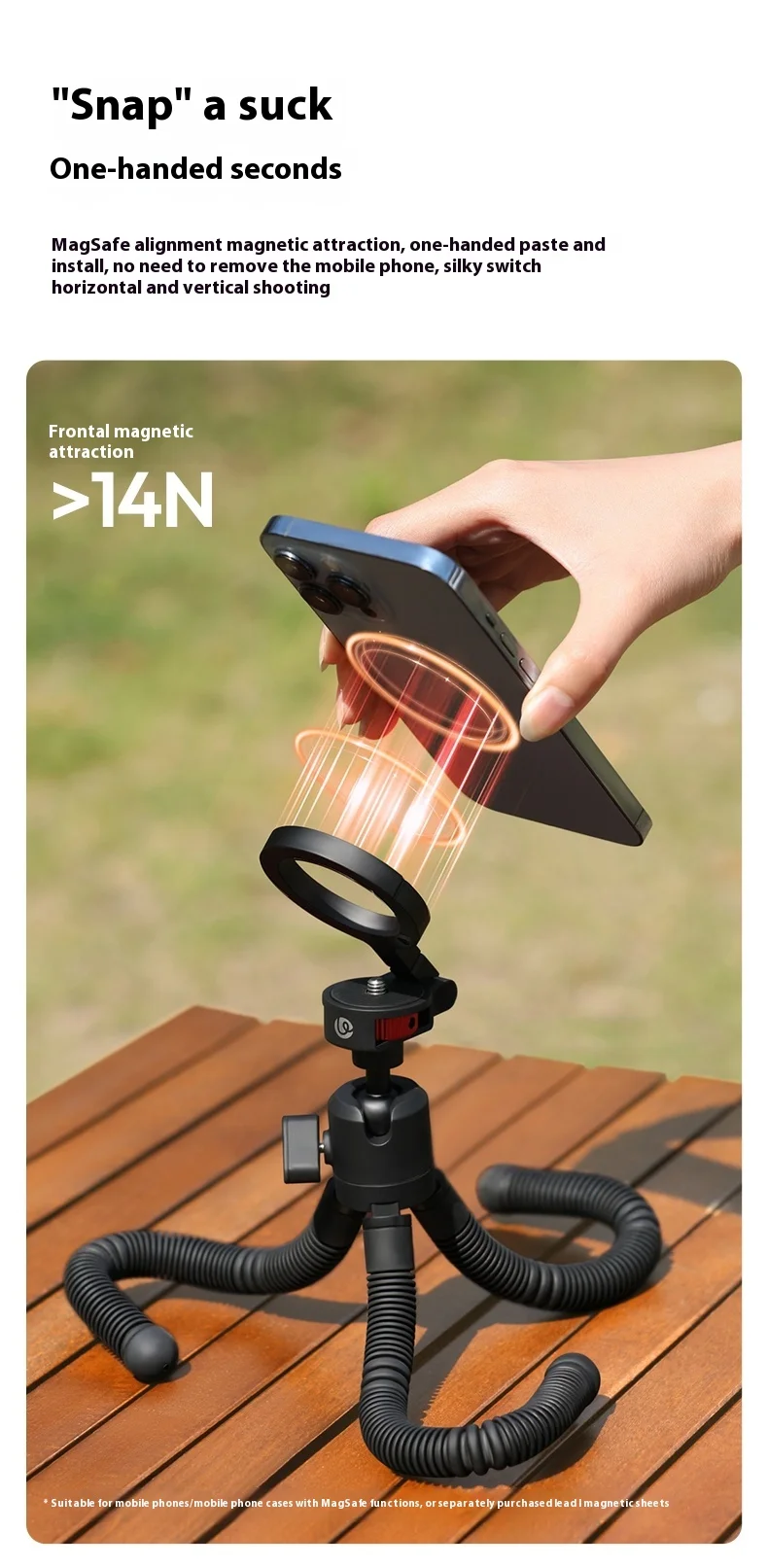 Ulanzi MT30 Tripod Magnetic Flexible 360° description image 6