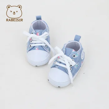 Spring and Autumn Style Toddler Canvas Shoes 0-1.5 Years Old: Soft Sole, Comfortable, Retro Classic Style 1