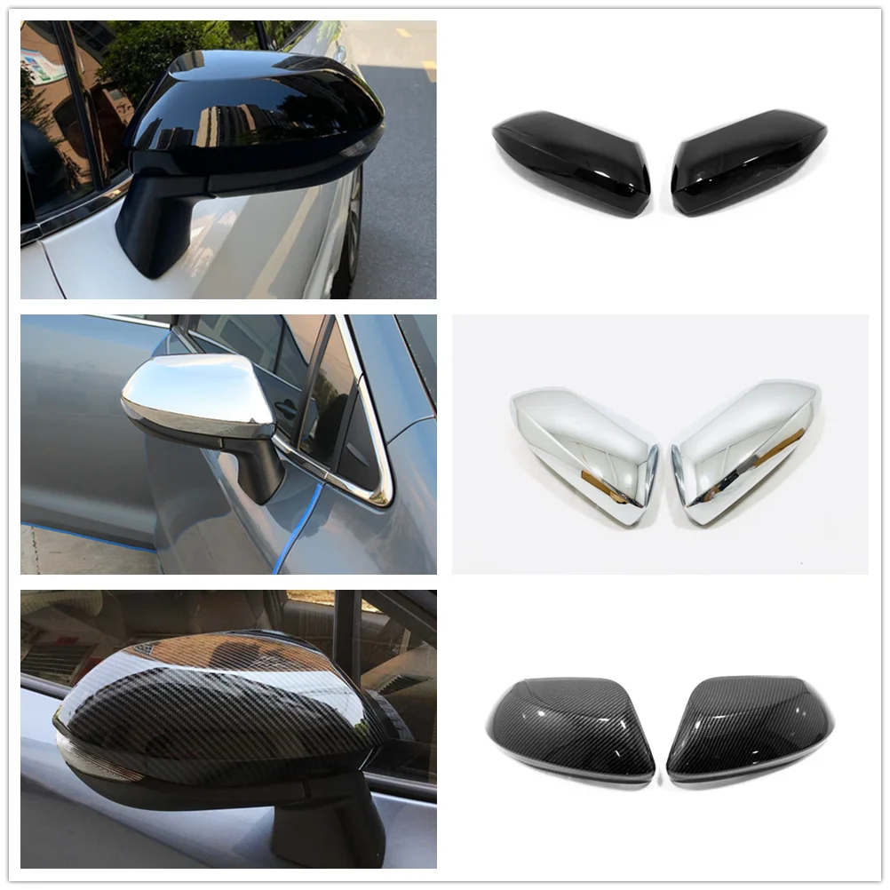 Per Toyota Yaris Cross 2020 - 2022 Accessori Abs Nero Car Side Door Vista Posteriore Specchietto Retrovisore Decorazione Sticker Cover Trim