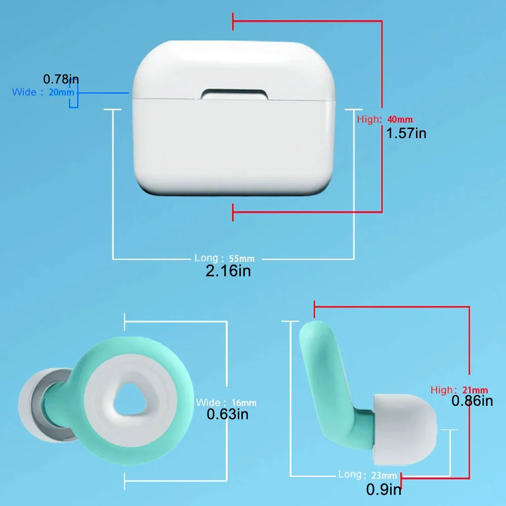 1Pair Sleep Noise Reduction Earplug Soft Silicone Ear Muffs Noise Protection Travel Reusable Swimming Waterproof Ear Plugs 6 1Pair Sleep Noise Reduction Earplug Soft Silicone Ear Muffs Noise Protection Travel Reusable Swimming Waterproof Ear Plugs 6