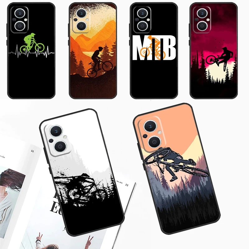 Mtb Mountain Bike Bicicletta Custodia Per Oppo Reno 10 Pro 4Z 5Z 8T 4 5 6 7 8 Lite Oppo Find X6 Pro X3 X2 Neo X5 Lite Cover