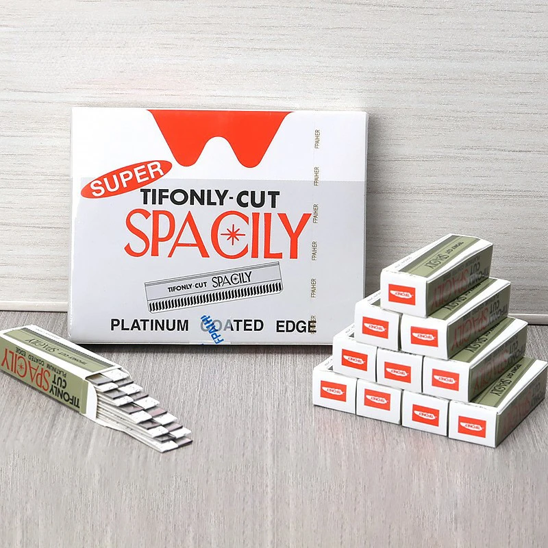 Eyebrow razor set 10/100 Pcs makeup artist special stainless steel eyebrow razor blade disposable eyebrow trimmer embroidery ripple blade