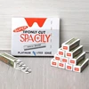 10/100 Pcs Makeup Artist Special Stainless Steel Eyebrow Razor Blade Disposable Eyebrow Trimmer Embroidery Ripple Blade new 2