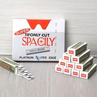 10/100 Pcs Makeup Artist Special Stainless Steel Eyebrow Razor Blade Disposable Eyebrow Trimmer Embroidery Ripple Blade new 2