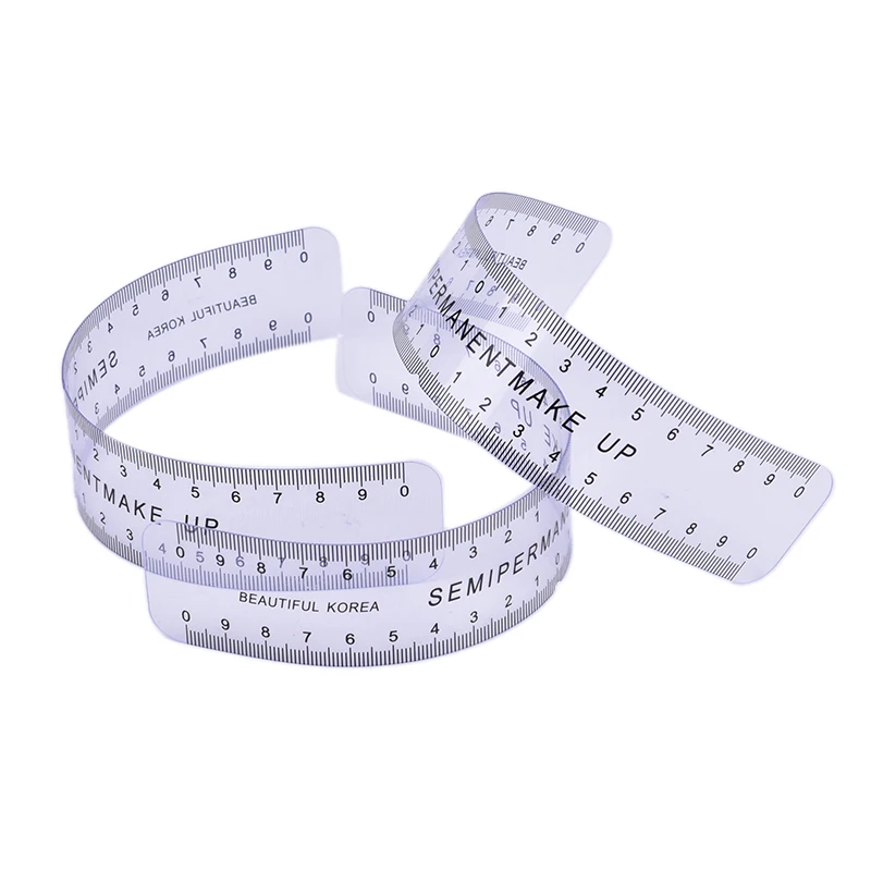 1Pc Makeup Tools Eyebrow Stencil Tool Eye Makeup Tools Reusable Semi Permanent Eyebrow Ruler Eye Brow Measure Tool Eyebrow Guide Ruler Microblading Calliper Stencil