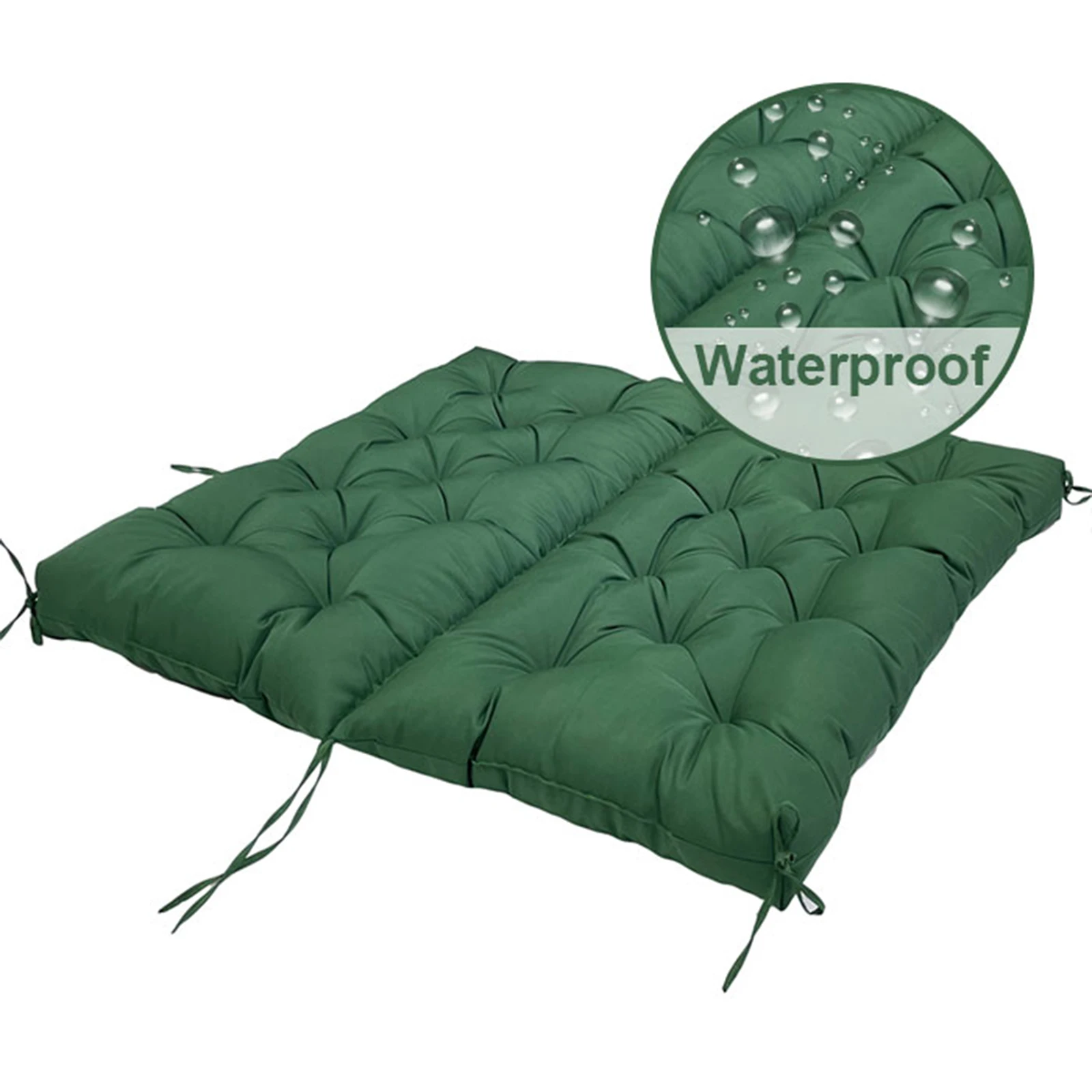 Outdoor Bench Cushions Garden Swing Seat Cushions with Backrest 2/3 Seater Replacement Cushion for Outdoor Swing Sofa Pad Settee 3