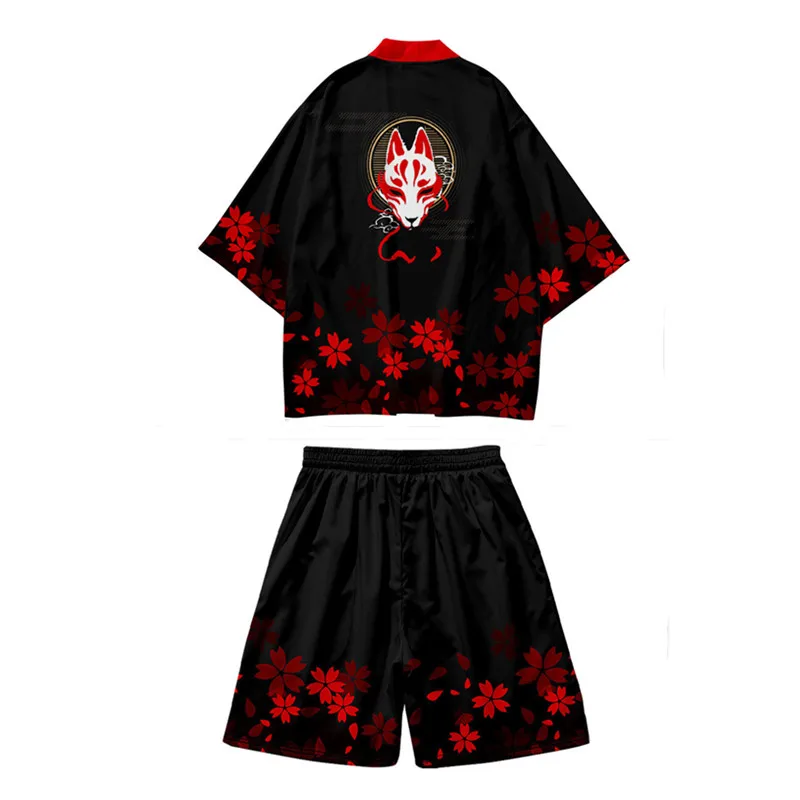 Ukiyo-e Kanagawa Sea Wave Carp 3D Print Japanese Kimono Haori Yukata Cosplay Women/Men Summer Short Sleeve Streetwear Shirt japanese kimono japanese kimono shirt