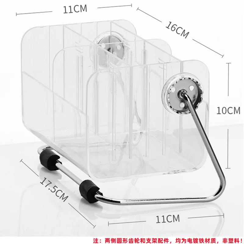 Acrylic brush holder