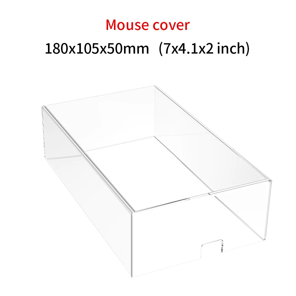 Funda protectora transparente para teclado acrílico, cubierta antipolvo para teclado mecánico para 60/61/64 96 98104/108, funda para teclado y ratón