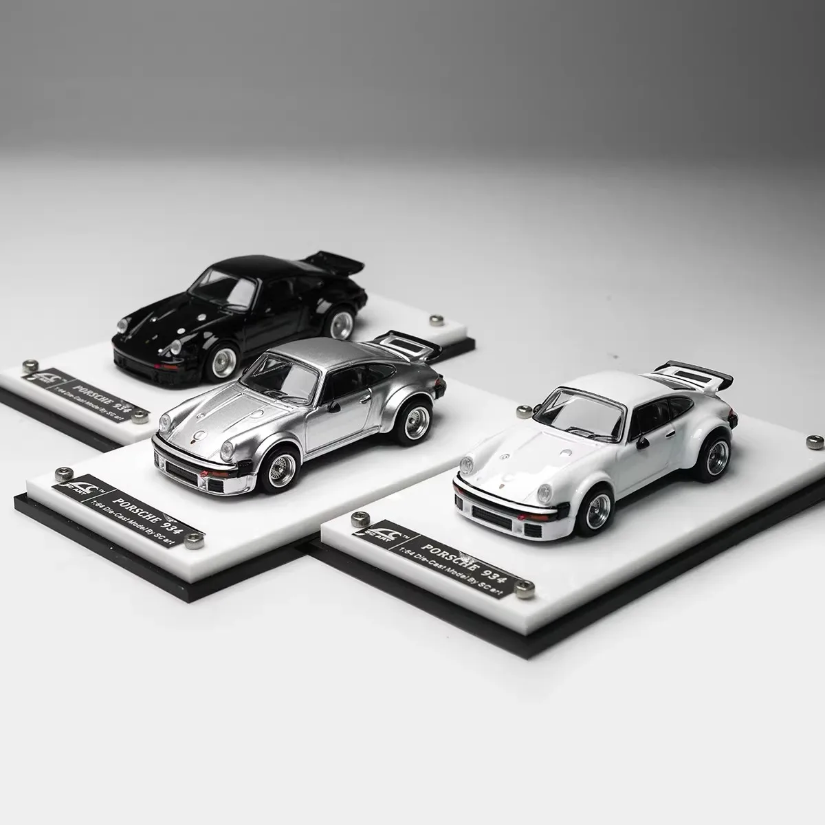 새로운 입고 상품 SC 아트 1:64 포르쉐 934 935 911 터보 합금 미니어처 다이캐스트 모델 포르쉐 마티니 버전 레이싱카 장난감 어린이 선물
