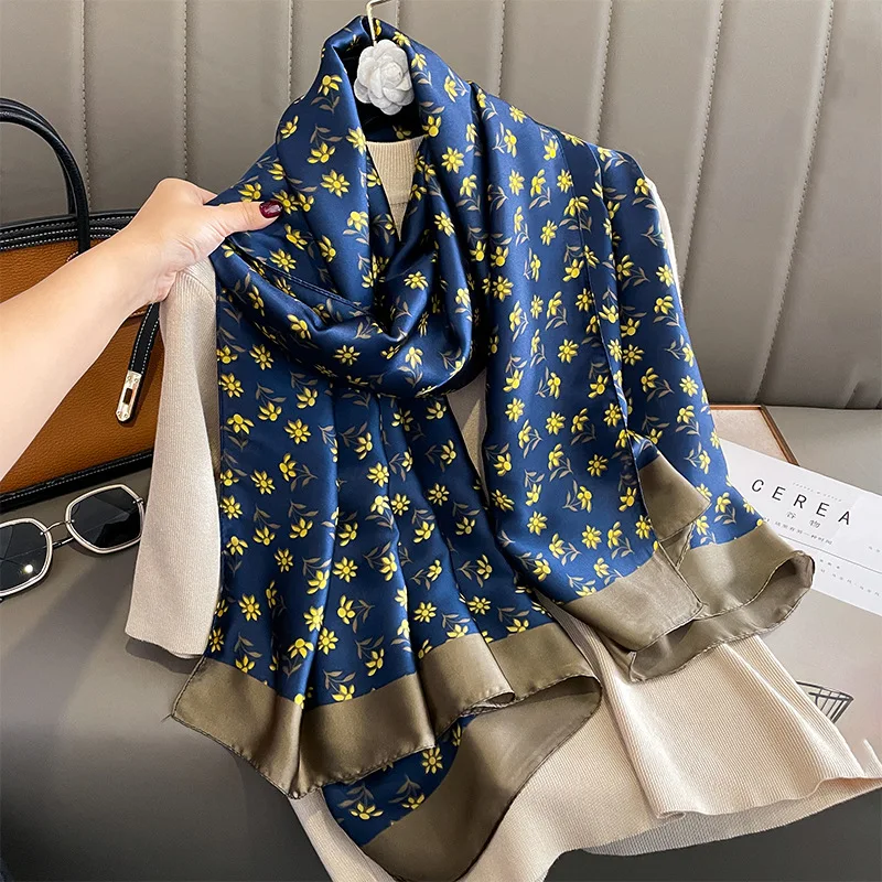 High Quality Summer Silk Scarf Women Luxury Brand Designer Scarves Fashion  Plaid Shawls And Wraps Female Foulard Bufanda Mujer - Silk Scarves -  AliExpress