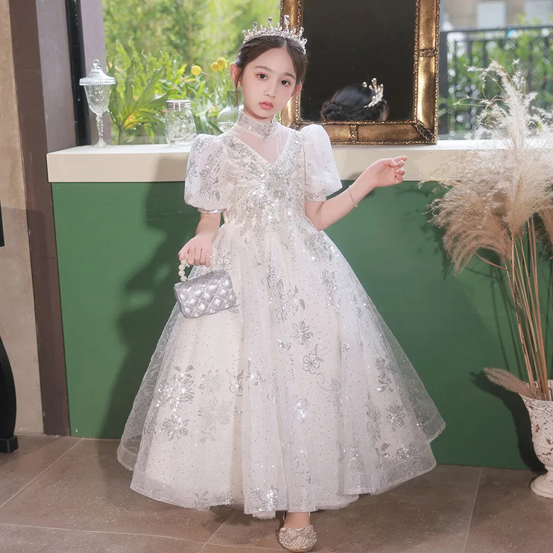 

Princess Dress Birthday Party for Kids Girls 12 To 14 Years Formal Evening Child Vestidos Prom Maxi Dresses Luxury Gowns Elegant