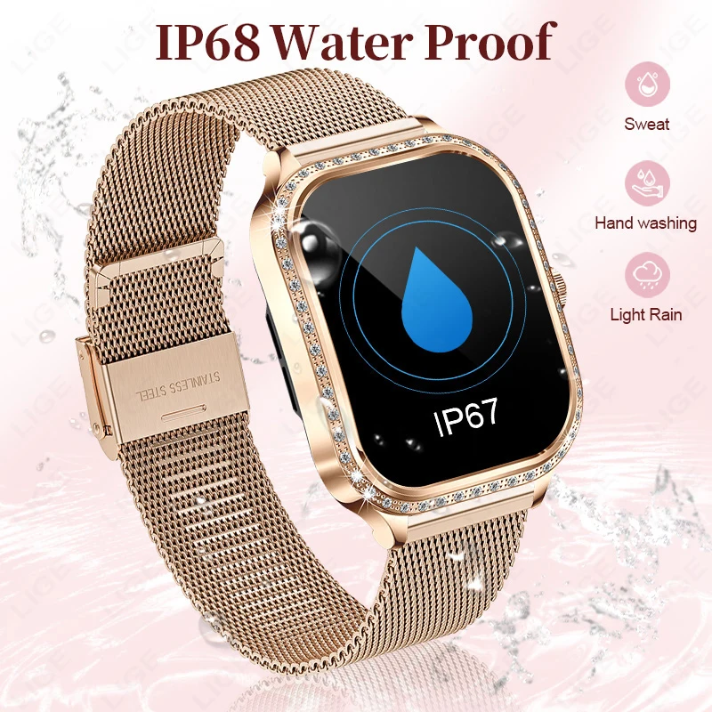 Nuovo Smartwatch di Lusso 2026 per Donne, Schermo Curvo HD da 1,75", Assistente Vocale, Monitoraggio Salute e Sport, Chiamate Bluetooth - immagine 5