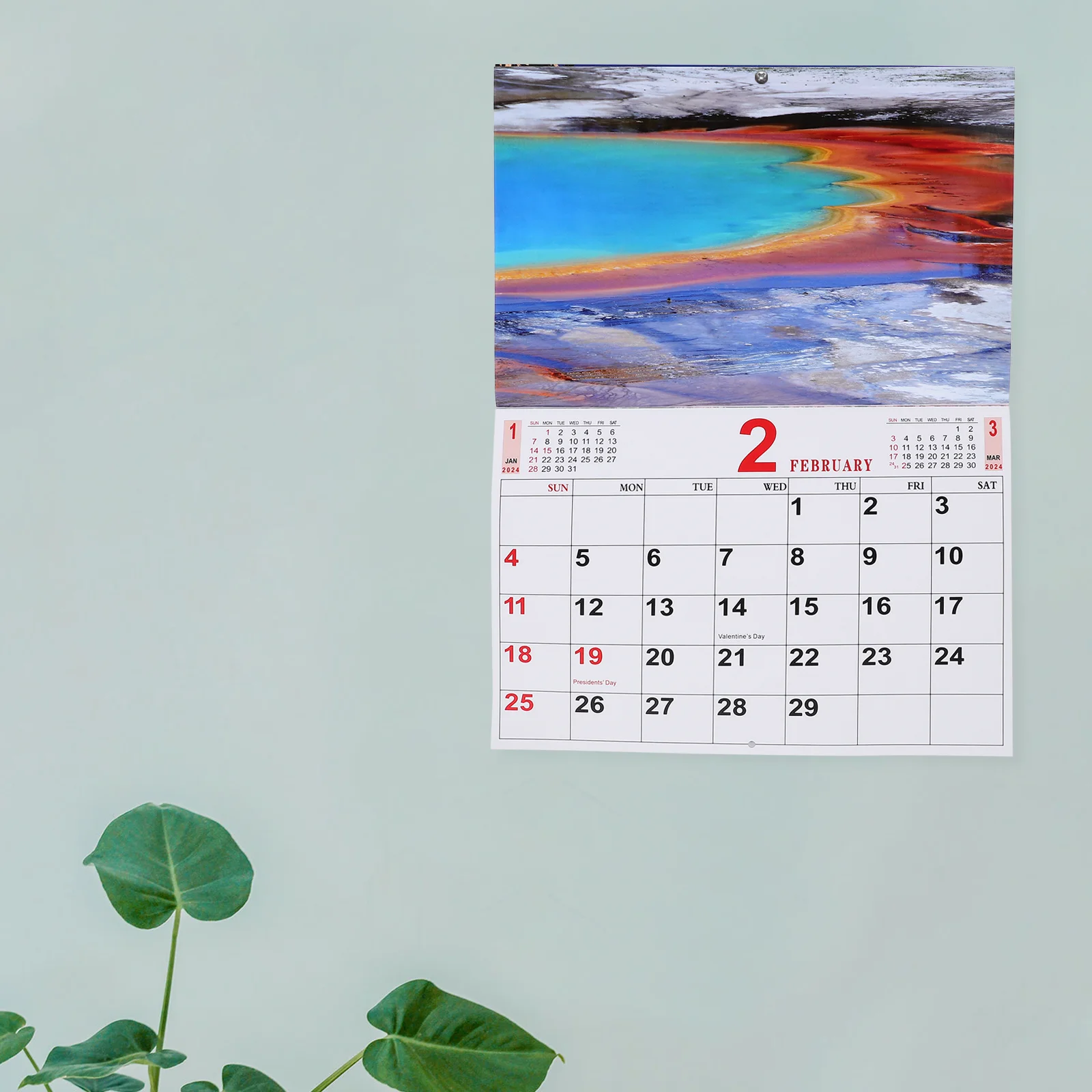 

Landscape Photo Calendar Hanging Calendar Holiday Wall Calendar Hanging Calendar Portable Home Holiday Hanging Calendar
