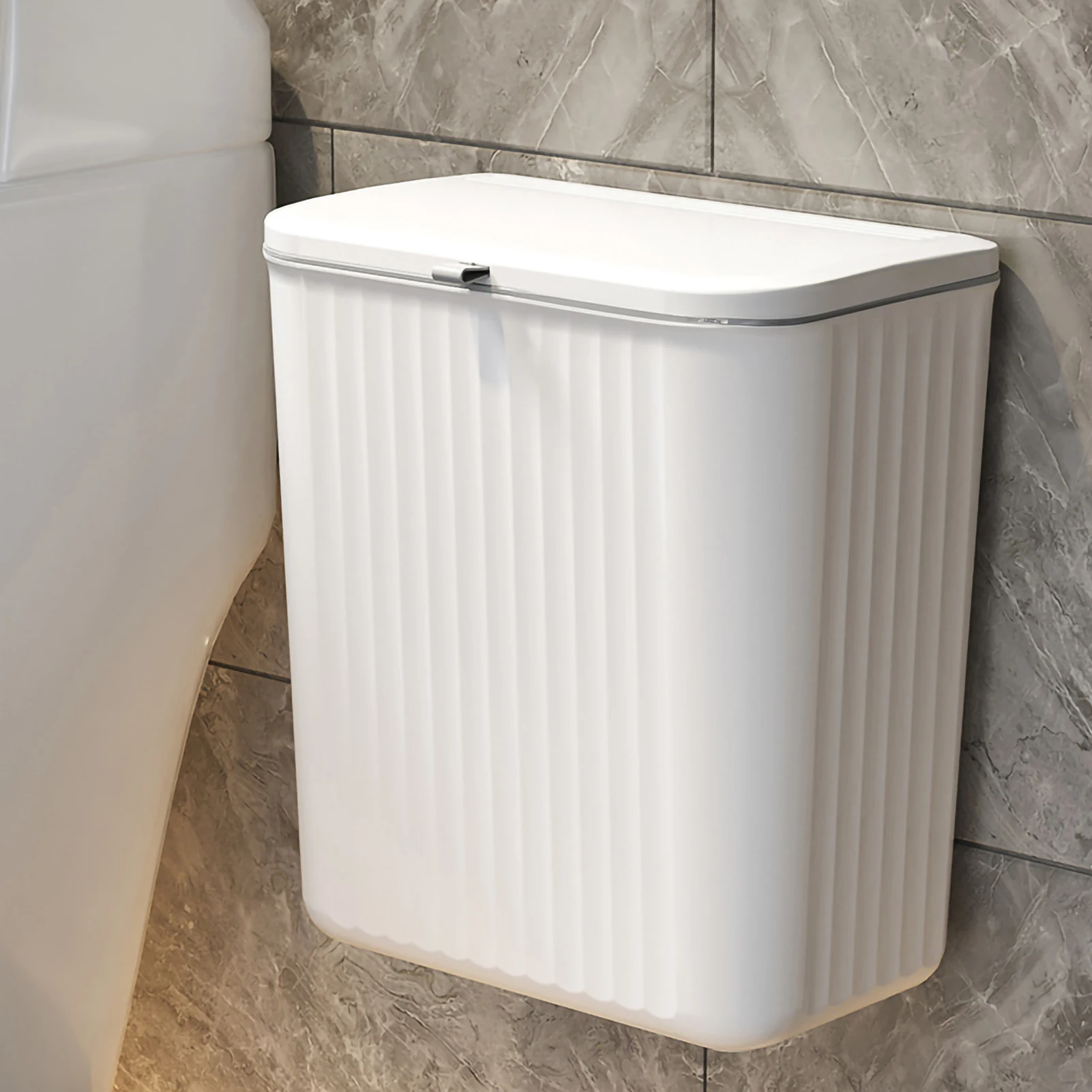 Household Kitchen Wall-mounted Trash Can,  Kitchen Waste Storage Bin, Toilet Hanging Toilet Paper Storage Bucket