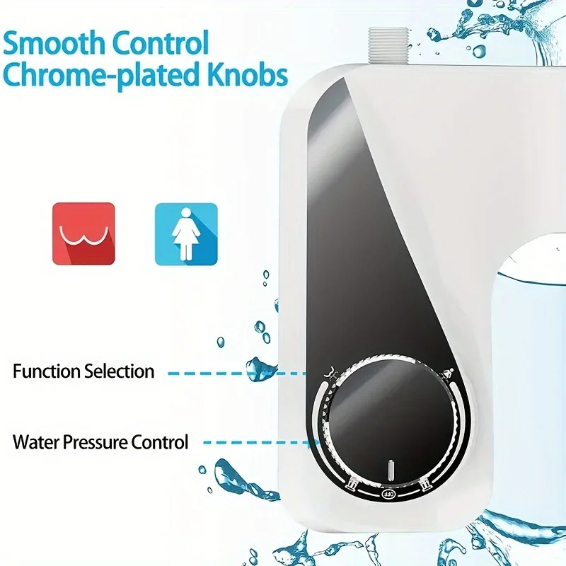 Description Picture 3 of itemNon-Electric Smart Bidet Hot Cold Warm Water Bidet for Toilet Seat Attachment Sprayer Ultra-thin Self Cleaning Cover Dual Nozzle
