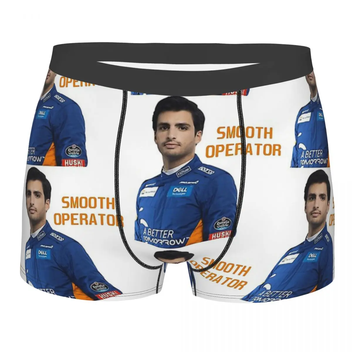 

F1 Smooth Operator Man's Boxer Briefs Carlos Sainz Highly Breathable Underpants Top Quality Print Shorts Gift Idea