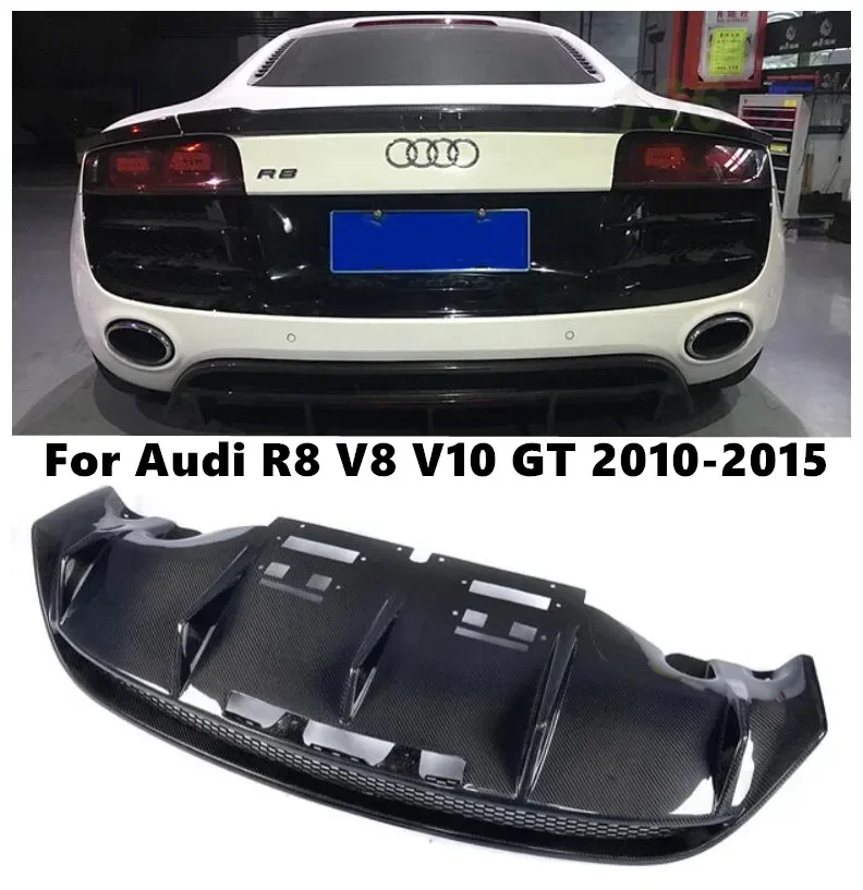 

Задний диффузор из углеродного волокна для Audi R8 V8 V10 GT 2010 2011 2012 2013 2015