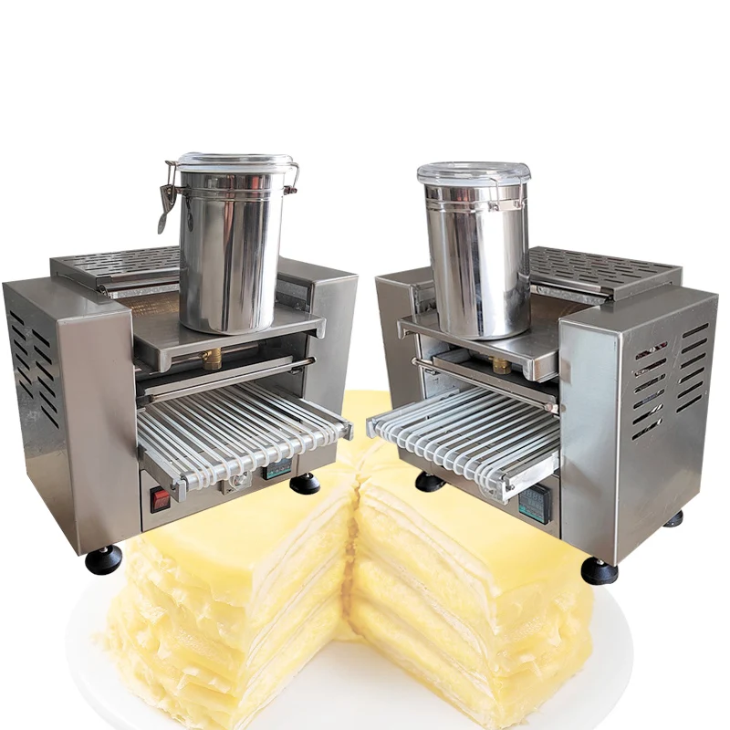 

Commercial automatic mini mille crepe cake machine automatique thousand layer cake pancake skin board crepe maker making machine