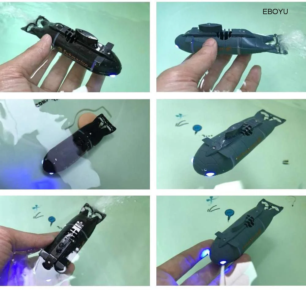 2.4G 6 Channels Nuclear Wireless Diving Child Toy Mini Remote Control RC Submarine Boat Toys 2023_voghion.com
