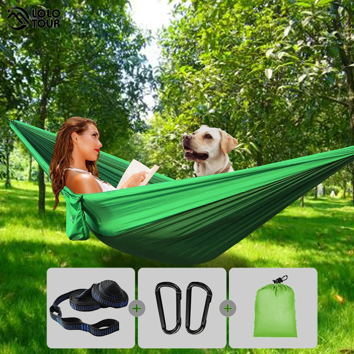 Outdoor Hammock Hanging Nylon Bed | Camping Parachute Hammock Chair - 320  200cm Large - Aliexpress