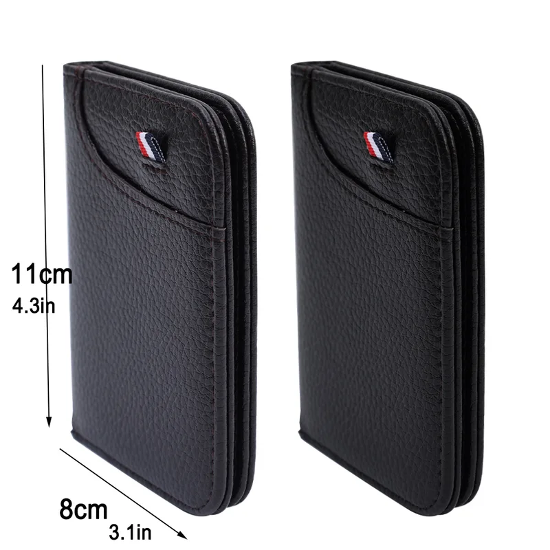 Portable Super Slim Soft Wallet PU Leather Mini Credit Card Purse Holders...