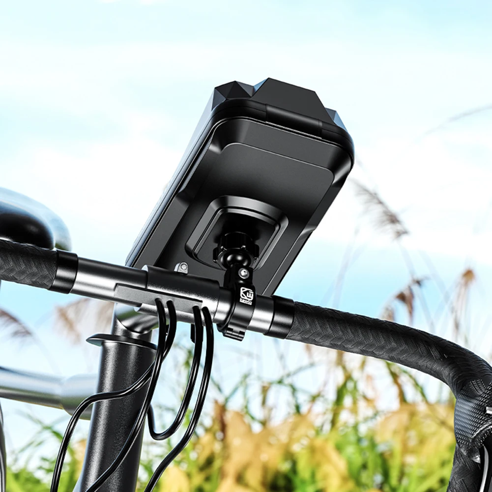 Handlebar Phone Case Bag Touch Screen Bicycle Motorcycle Phone Holder 360 Degree Rotation for Cycling Riding Equipment