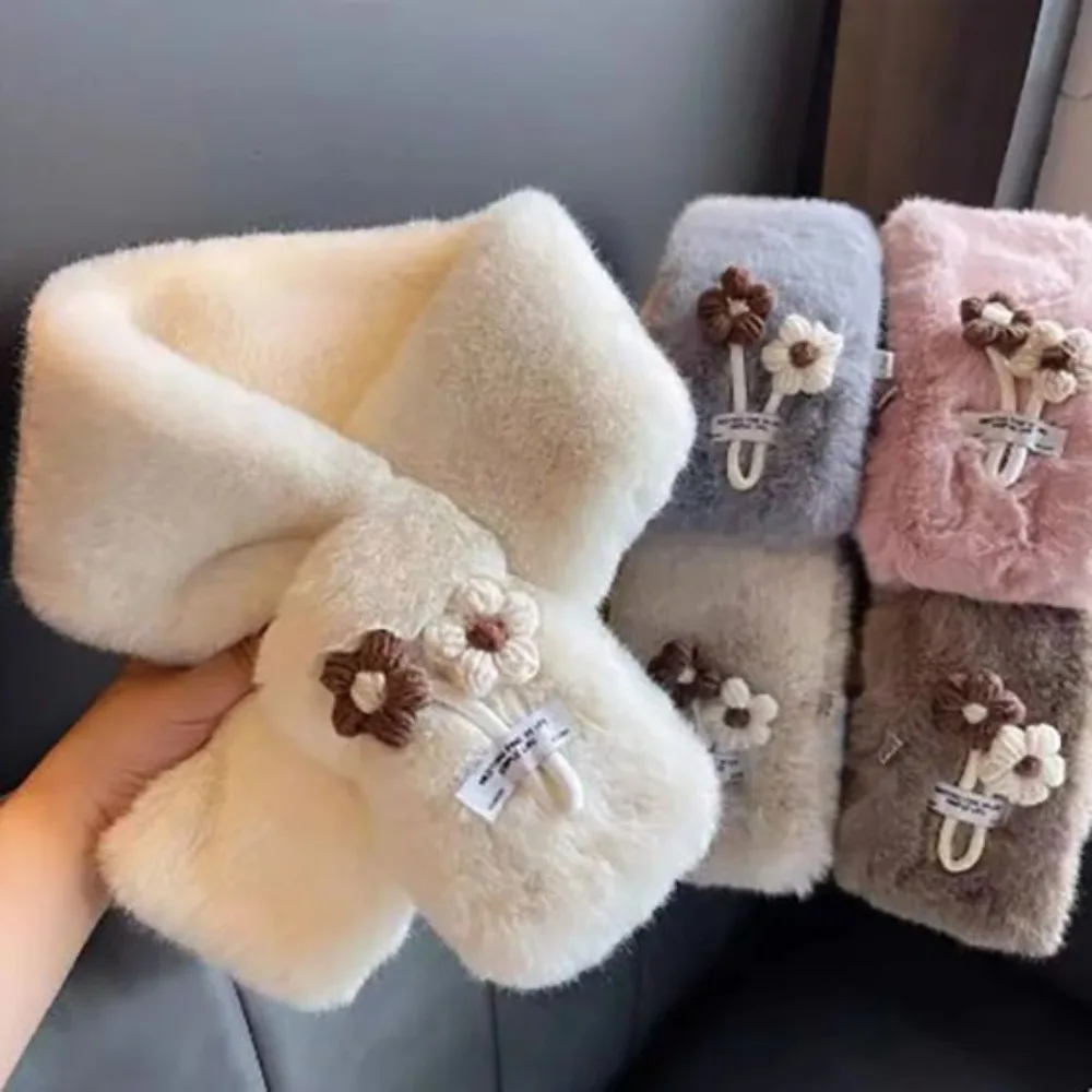 

Warm Warm Winter Neckscarf Thickening Windproof Cold Resistant Neck Cover Soft and Skin Friendly Faux Rabbit Hair