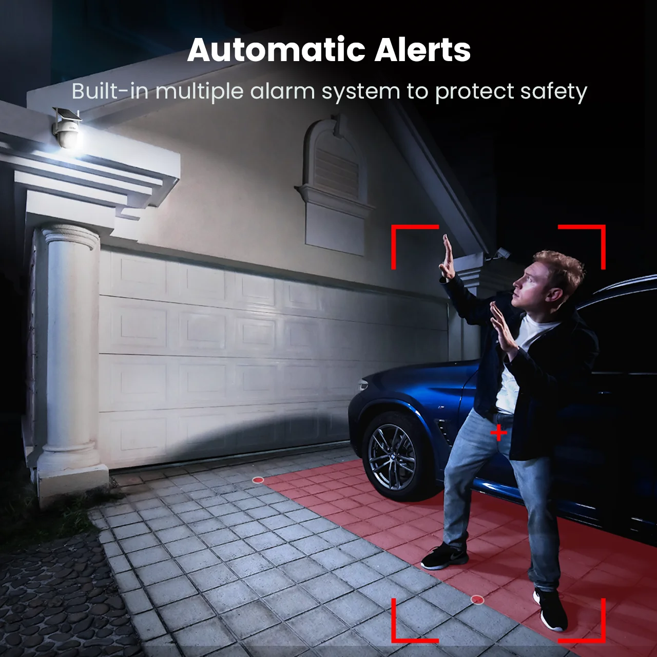 Dekco 3MP 100% Wire-Free Solar WiFi Camera 5000mAh Battery Two-way Audio Security Camera Wireless Solar Panel PTZ CCTV Camera 6