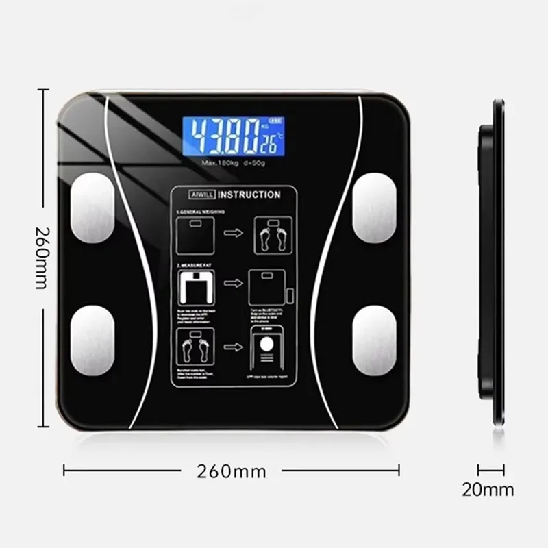 Bluetooth Body Fat Scale Ultra-accurate Electronic Smart Home Weight Scale