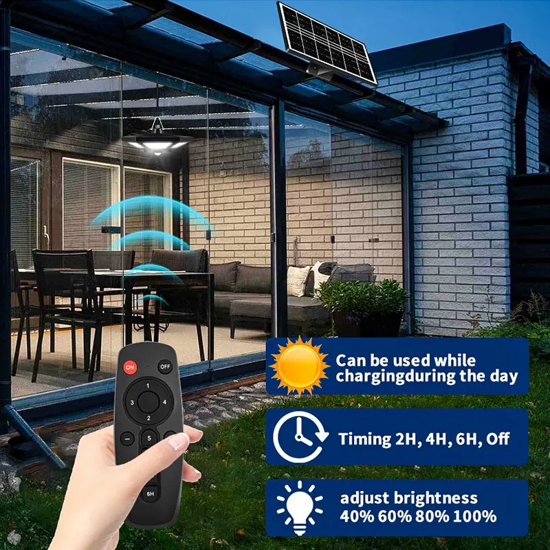 Solar Shed Light: Outdoor & Indoor Waterproof Pendant with Motion Sensor & Timer for Garden, Patio, Gazebo, and Coop