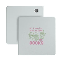 Murmole Detachable Magnetic Case with Clear Acrylic Back & Sleep Quotes - Kobo Libra Colour (M38)