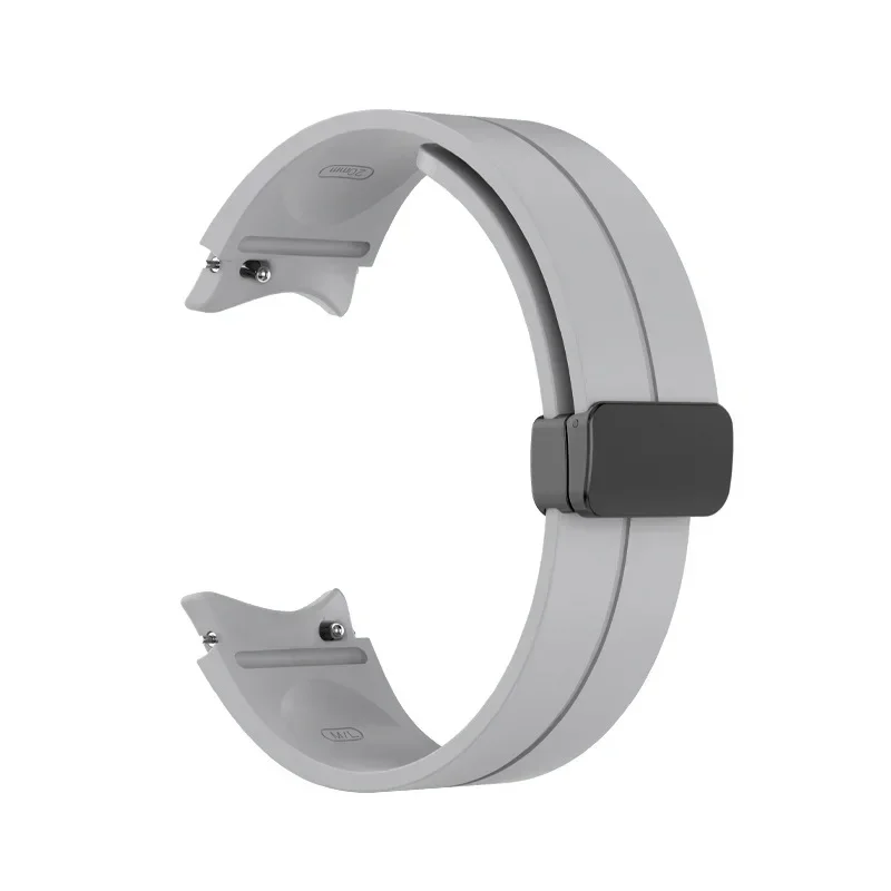 Elegant Magnetic Silicone Strap for Galaxy Watch - No Gap Design Bracelet