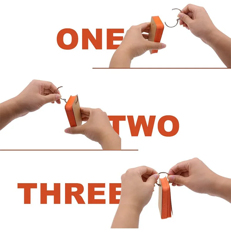 바인더 링이 있는 플래시 카드, 6 팩 2.2X3.5 인치, 6 색 학습 카드, 메모 스크래치 패드, 인덱스 카드, 노트 카드, 300 개